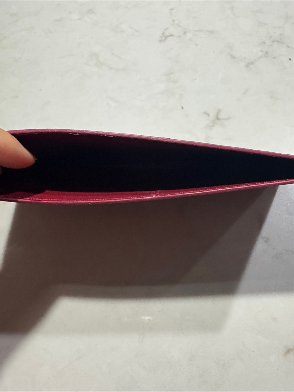 Louis Vuitton Burgundy Pink Card Holder with Gold Logo - Picture 6 of 8
